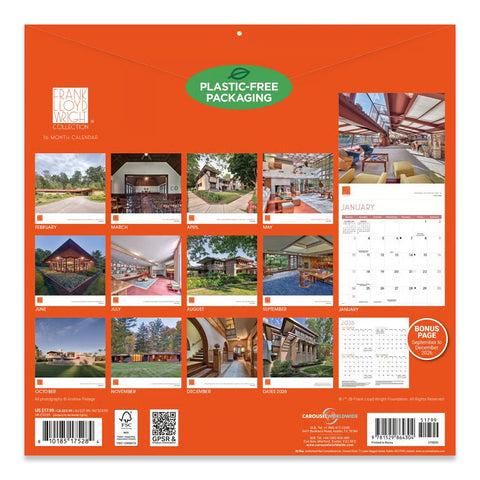Frank Lloyd Wright 2027 Wall Calendar