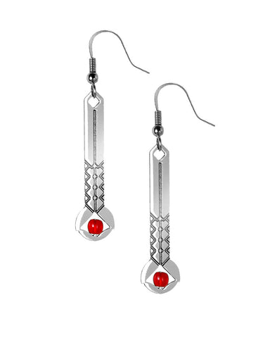 Frank Lloyd Wright April Showers Earrings - Red