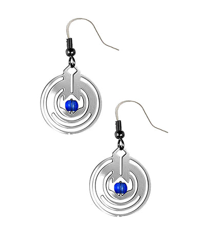 Frank Lloyd Wright April Showers II Earrings - Blue