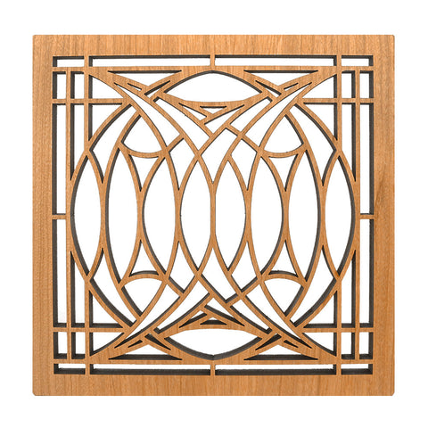 Frank Lloyd Wright Blossom House Wood Trivet