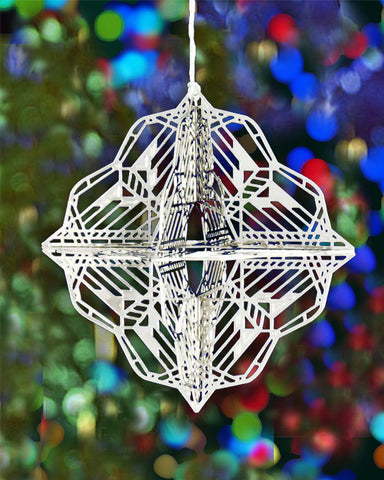Frank Lloyd Wright Dana-Thomas Butterfly 3D Gift Ornament
