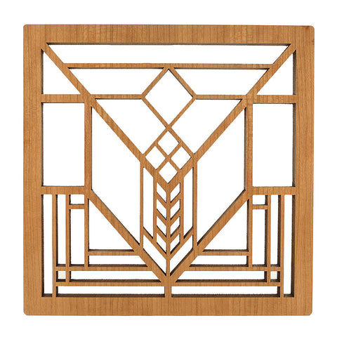 Frank Lloyd Wright Lake Geneva Wood Trivet