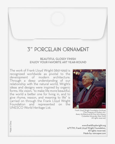 Frank Lloyd Wright Tree of Life Porcelain Keepsake Ornament
