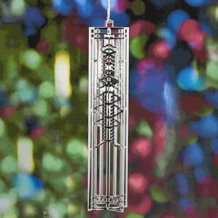 Frank Lloyd Wright Robie Art Glass Wrightsicle Ornament