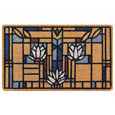 Frank Lloyd Wright Waterlilies Doormat 36" x 24"