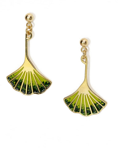 Ginkgo Leaf Earrings