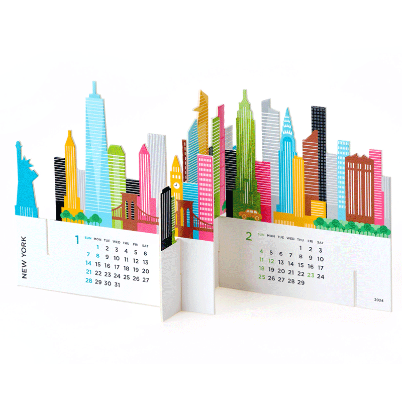 Good Morning Inc. City 3D 2025 Calendar ArchitectGiftsPlus