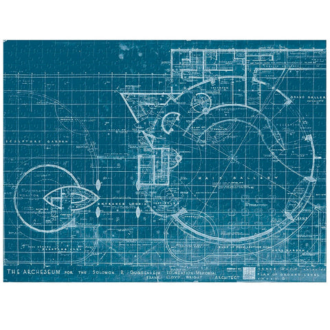 Frank Lloyd Wright Guggenheim 2-Sided 500 Piece Jigsaw Puzzle