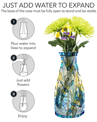 Modgy William Morris Tulip & Willow Expandable Vase