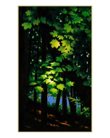 Laura Wilder Leaf Glow Matted Framed Giclée Print