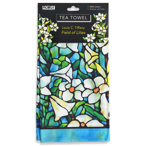 Louis C. Tiffany Field of Lilies Tea Towel