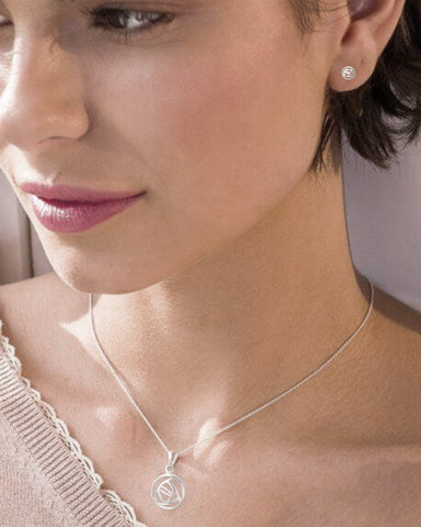 Charles Rennie Mackintosh Rose Silver Pendant Necklace
