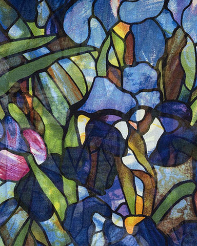 Met Museum Louis C. Tiffany Iris Silk Chiffon Scarf