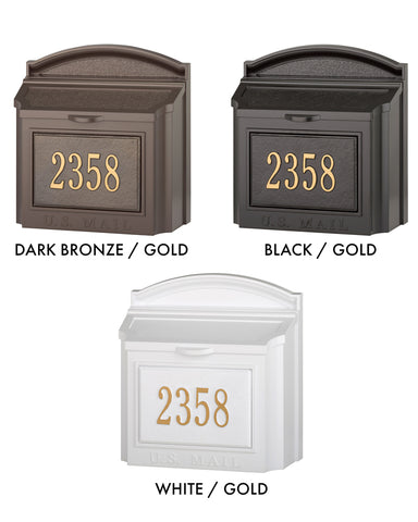 Modern Custom Locking Wall Mailbox Color Swatch