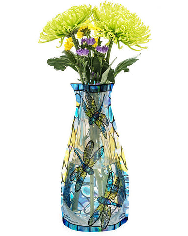 Modgy Louis C. Tiffany Dragonfly Expandable Vase