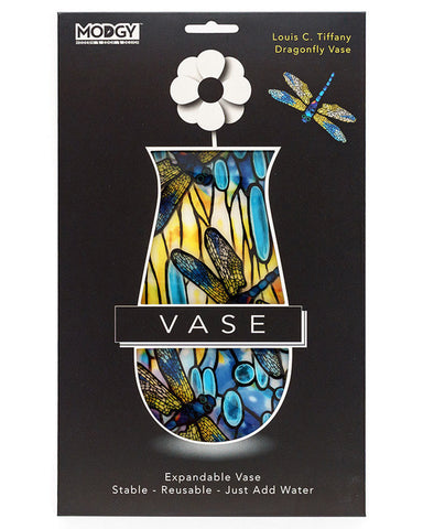 Modgy Louis C. Tiffany Dragonfly Expandable Vase