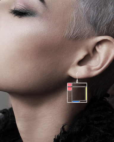 Mondrian Composition Earrings