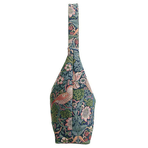 William Morris Strawberry Thief Blue Tapestry Hobo Shoulder Bag