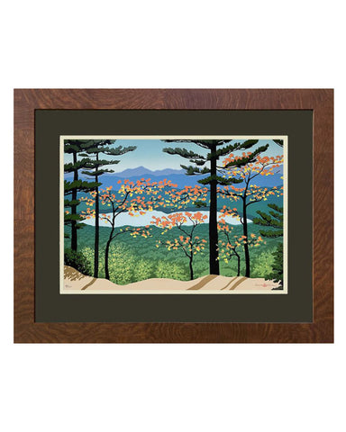 Laura Wilder Mountain View Limited Edition Matted Framed Giclée Print