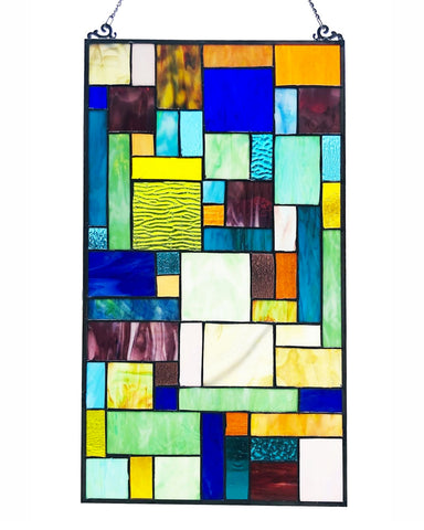 Rosalinda Mosaic Art Glass Window Panel