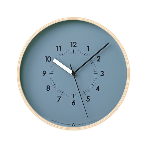 Lemnos SOSO Wall Clock Blue