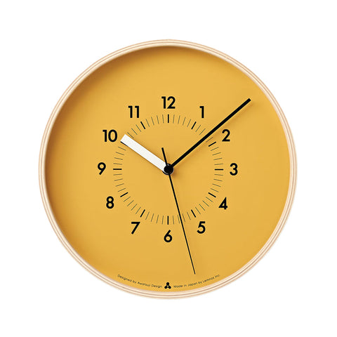 Lemnos SOSO Wall Clock Orange