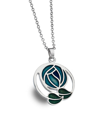 Seagems Rose Coiled Pendant Necklace