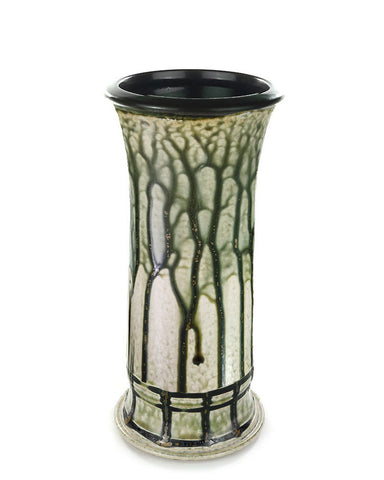 Stofan Pottery Ceramic Delk Vase - Green Medium