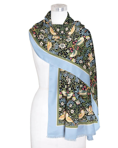 William Morris Strawberry Thief Silk Blend Shawl