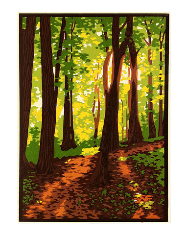 Laura Wilder New Woods Seasons Framed Giclée Prints Set - Horizontal