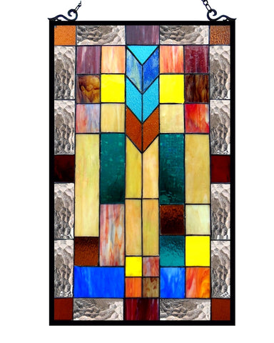 Tate Mosaic Art Glass Window Panel
