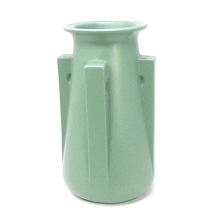 Teco Four Buttress Vase - Green
