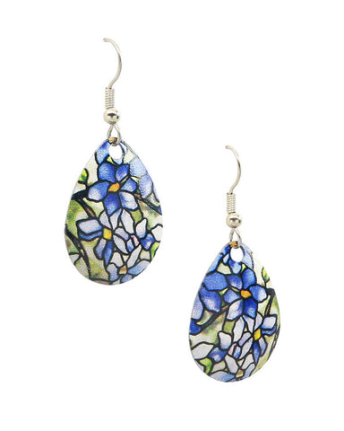 Louis Comfort Tiffany Clematis Drop Earrings