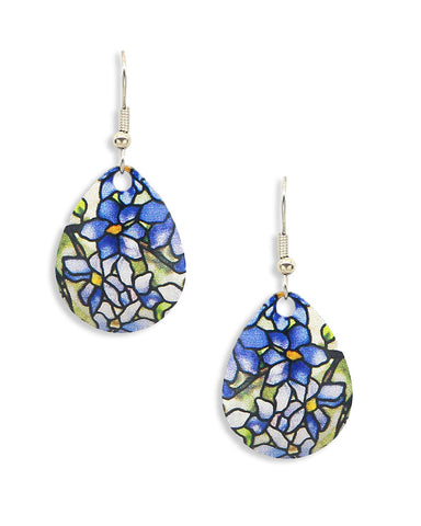 Louis Comfort Tiffany Clematis Drop Earrings