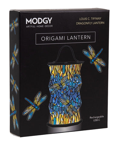 Modgy Louis C. Tiffany Dragonfly Lantern Box Front