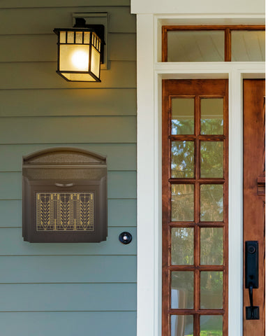 Frank Lloyd Wright Locking Wall Mailbox Style Shot