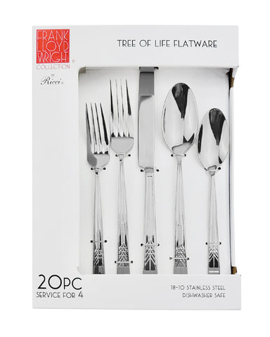 Frank Lloyd Wright Tree of Life Flatware Set - Silver