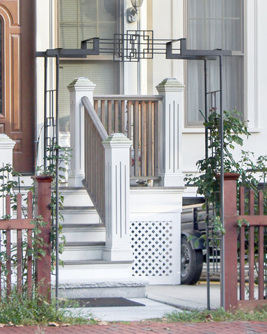 Tsukiyama Wrought Iron Arbor