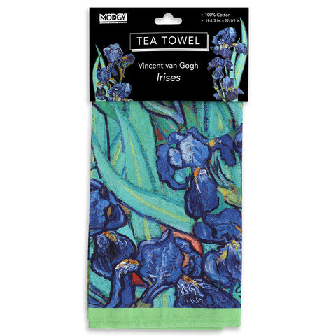 Van Gogh Irises Tea Towel