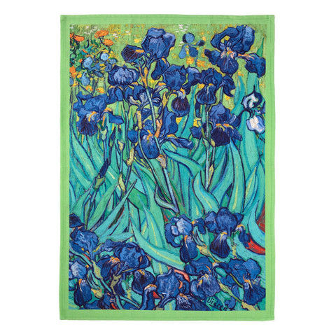 Van Gogh Irises Tea Towel