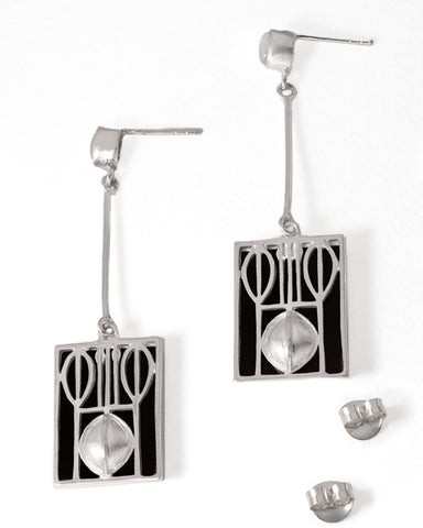 Art & Design Wiener Werkstätte Josef Hoffmann Silver Earrings