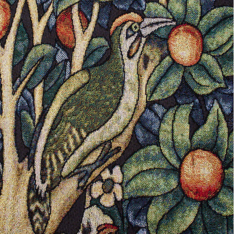 William Morris Woodpecker Hanging Tapestry Detail 1