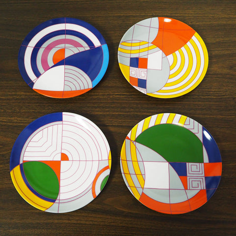 Frank Lloyd Wright Max Hoffman Rug Dessert Plates - Set of 4