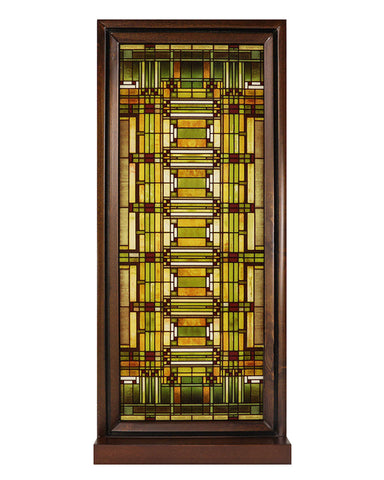 Frank Lloyd Wright Oak Park Skylight Stained Glass Wood Framed