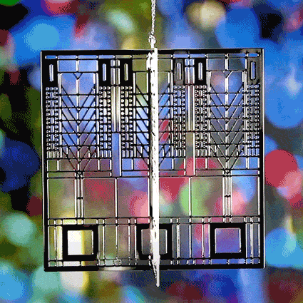 Frank Lloyd Wright Tree of Life 3D Gift Ornament