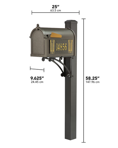 Frank Lloyd Wright Tree Of Life Custom Side Numbered Mailbox Dimensions