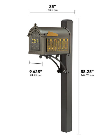 Frank Lloyd Wright Tree Of Life Custom Front Numbered Mailbox Dimensions
