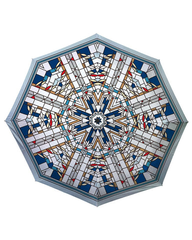 Frank Lloyd Wright Waterlilies Travel Umbrella