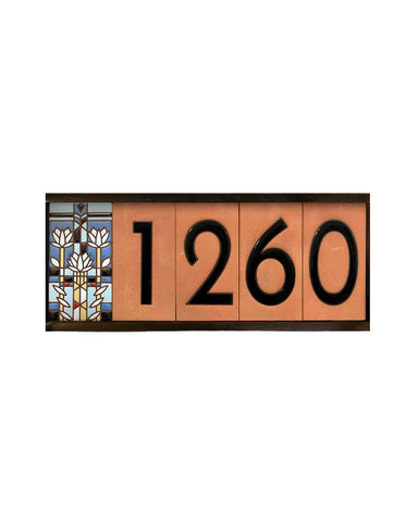 House number sign with '1260' on a white background