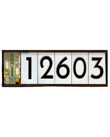 tiles with numbers '12603' on a white background